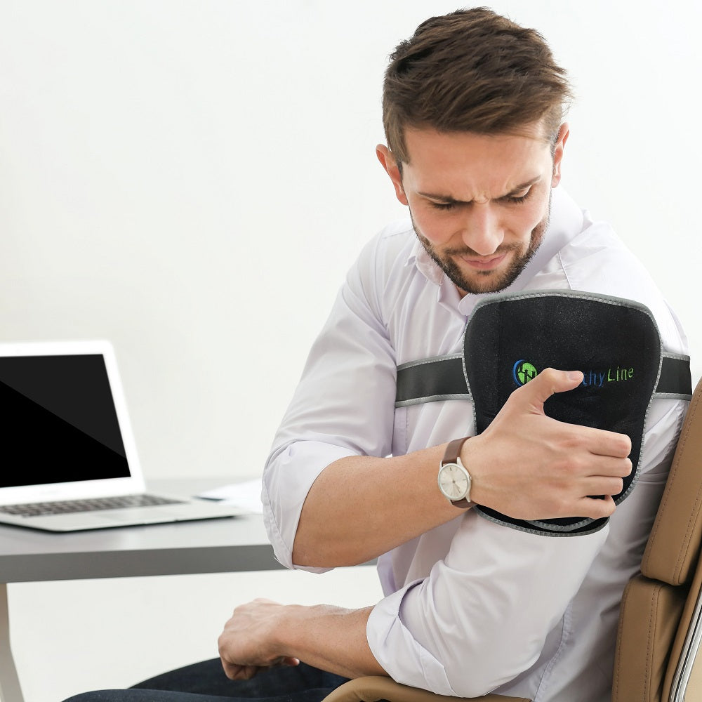 
                  
                    Portable Heated Gemstone Pad Shoulder Model  by HealthyLine 
                  
                