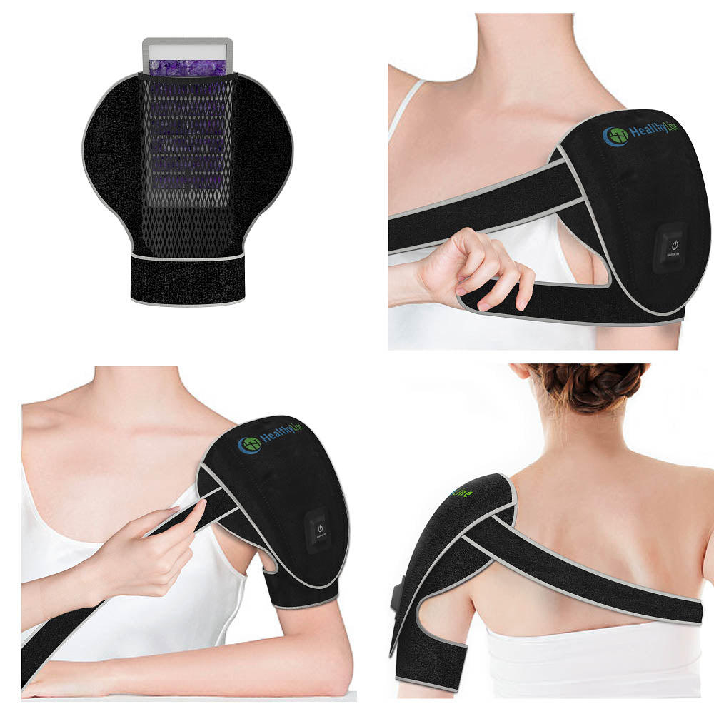 
                  
                    Portable Heated Gemstone Pad Shoulder Model  by HealthyLine 
                  
                