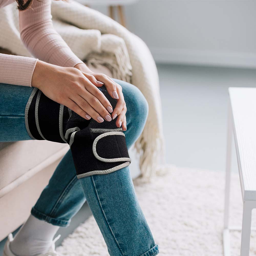 
                  
                    Portable Heated Gemstone Pad Knee Model  by HealthyLine 
                  
                