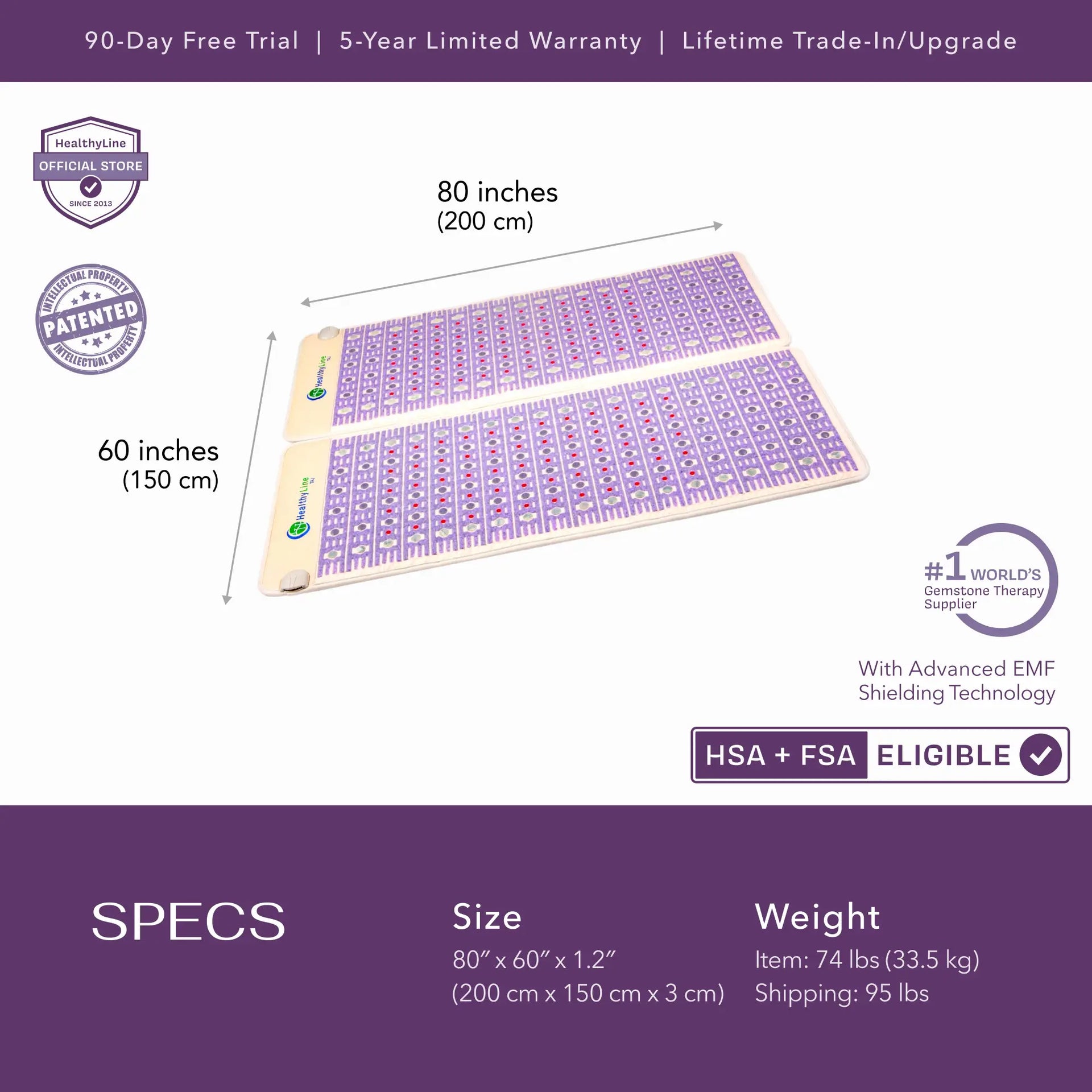 
                  
                    Queen Size Split Mats by HealthyLine
                  
                